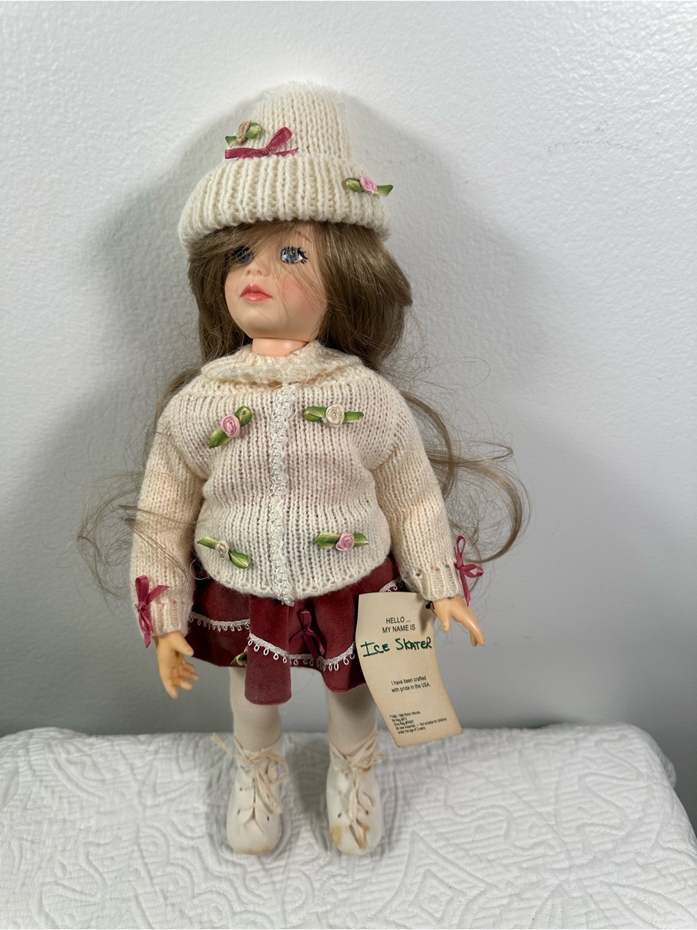 Vintage Robin Woods Ice Skater Doll 1985 1986 w Box Tag USA Rare